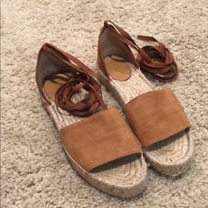Jcrew Brown Espadrille Sandals